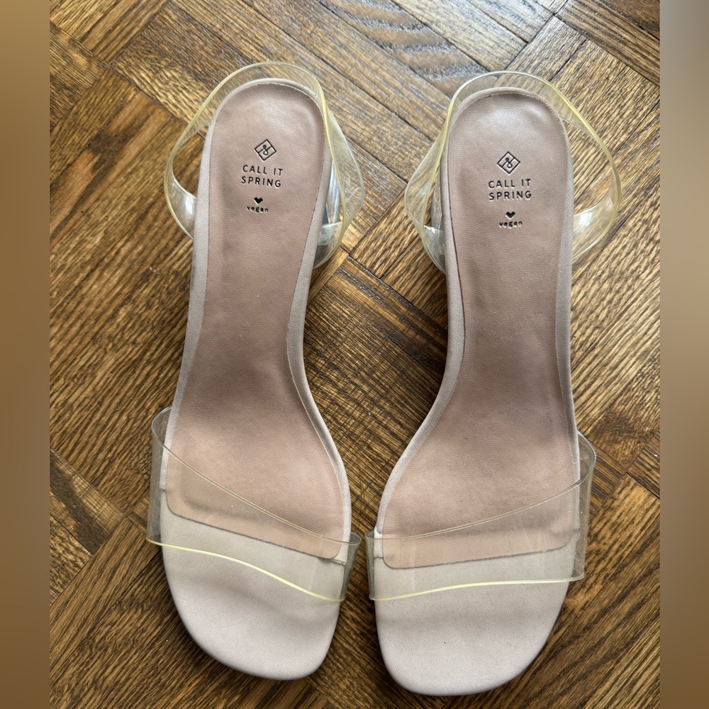 Call It Spring Women's Transparent Sandals